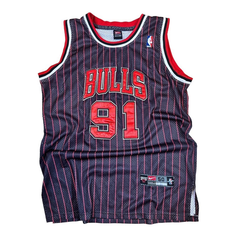 Vintage Nike Rodman Chicago Bulls Jersey - L (50) (22" x 31")